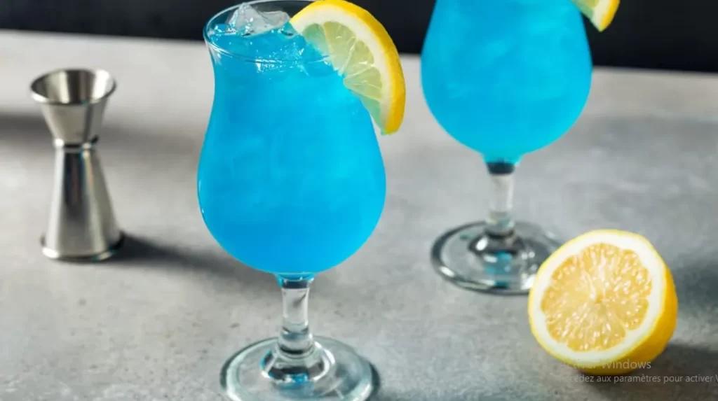 AMF cocktail in a glass with garnish