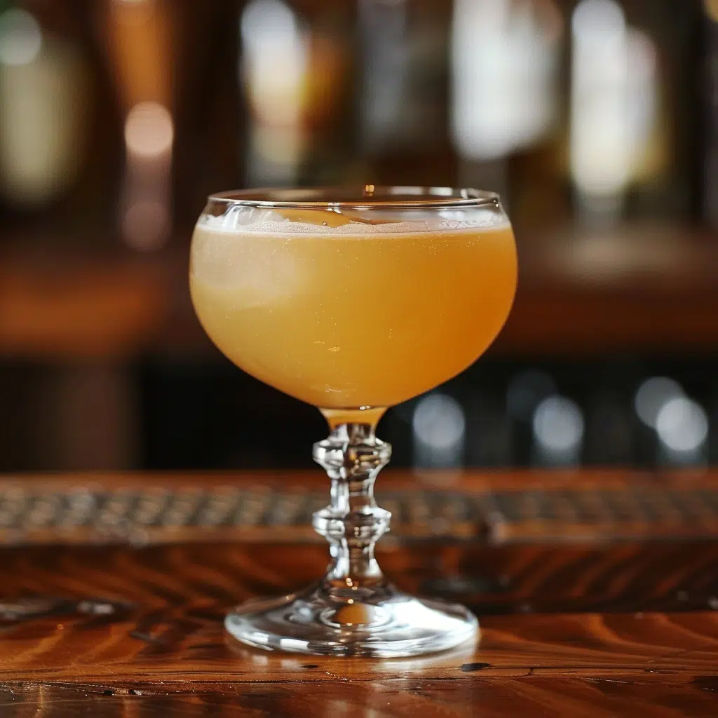 Elegant Pump and Glory cocktail with fresh cucumber and mint garnish