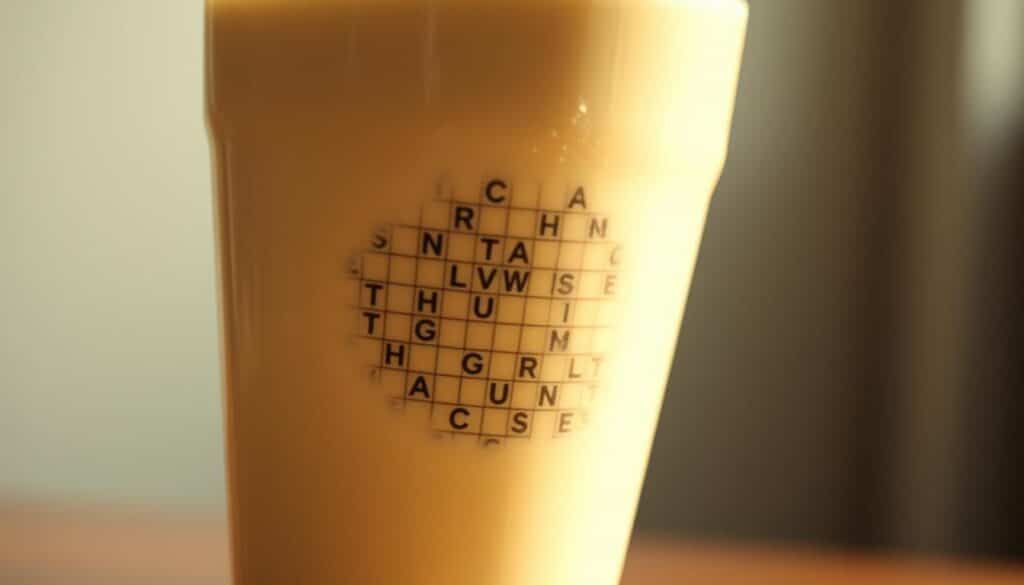 cold yogurt drink crossword
