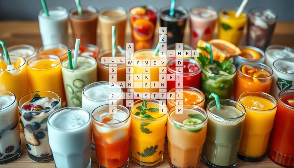 cold yogurt drink crossword