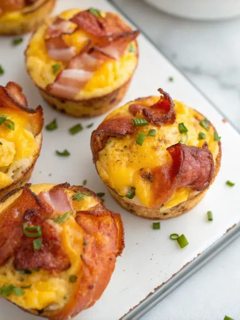 Bacon and Cheese Breakfast Egg Muffins Recipe