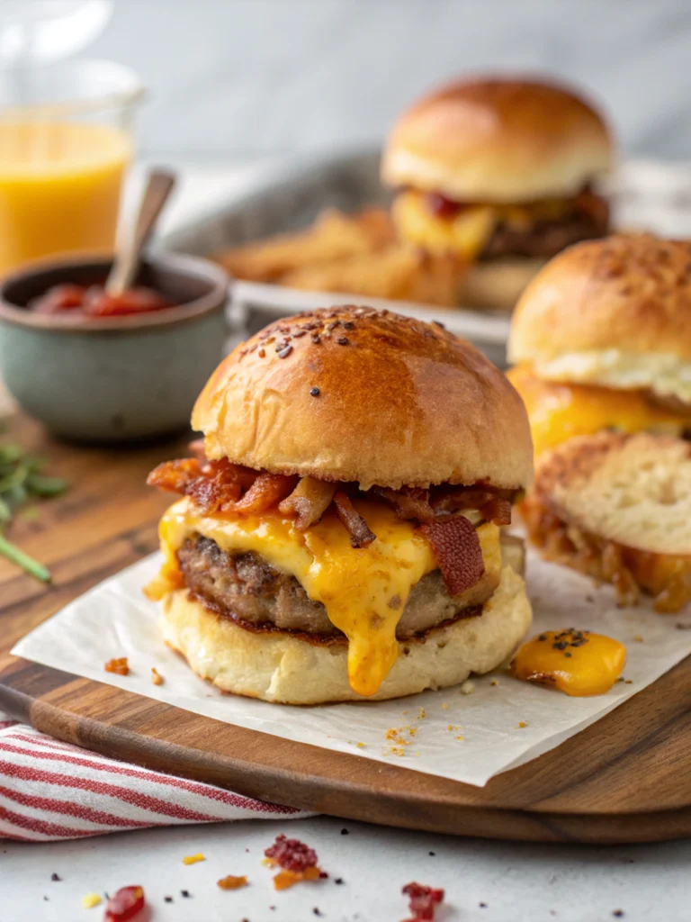 Cheesy Breakfast Sliders
