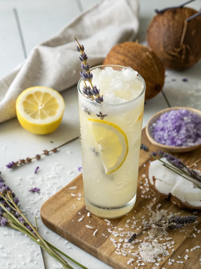 Coconut Lavender Lemonade Mocktail