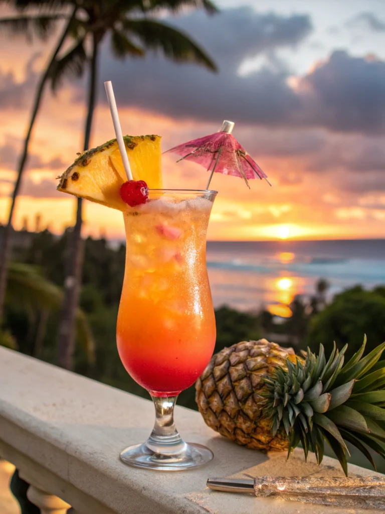 Tropical Cocktails: 30 Irresistible Recipes to Sip Under the Sun 8 Malibu Sunset
