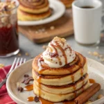 Mini Cinnamon Roll Pancakes