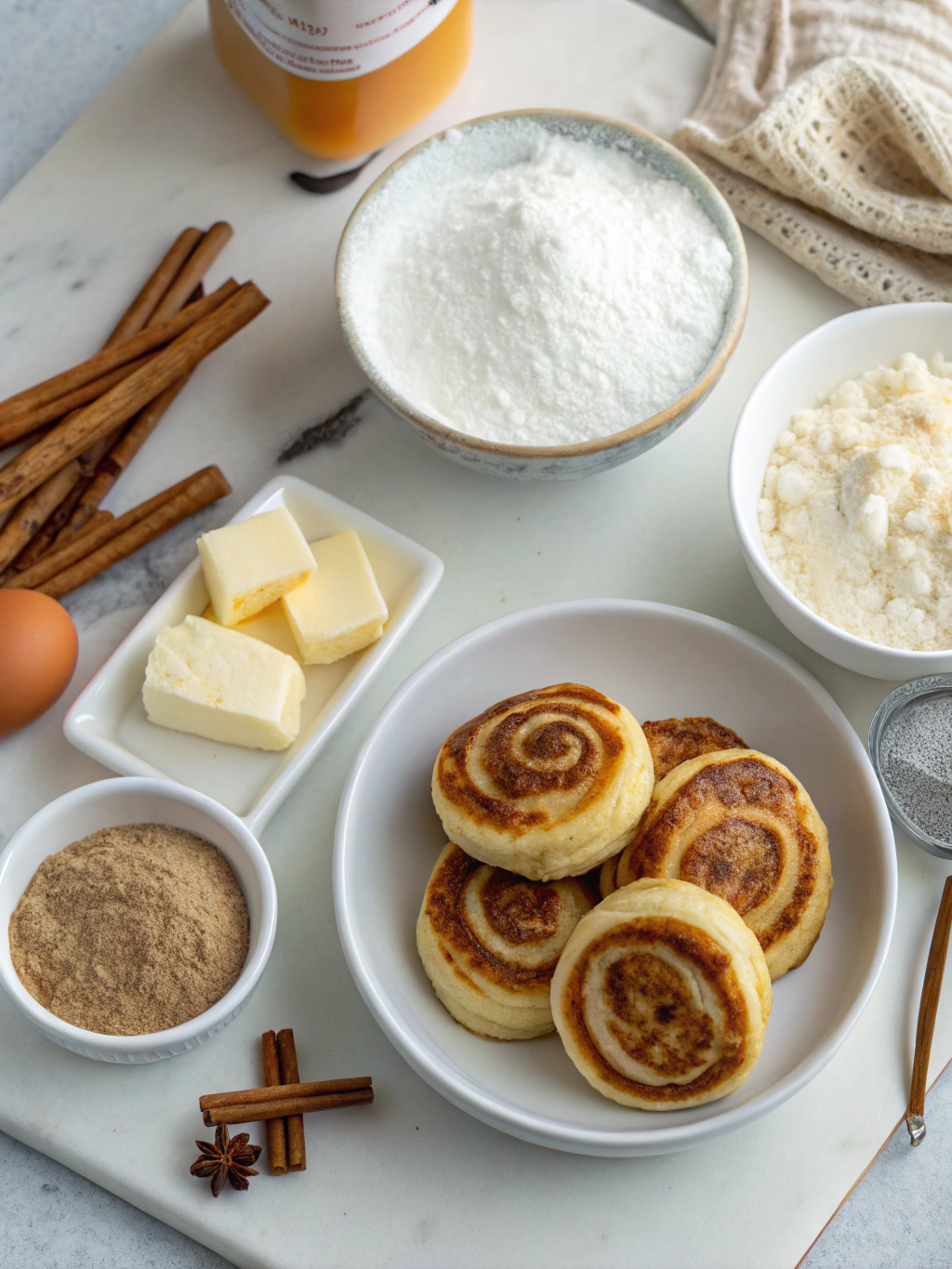 8 Decadent Mini Cinnamon Roll Pancakes for Sweet Indulgence 1 Mini Cinnamon Roll Pancakes Ingredients
