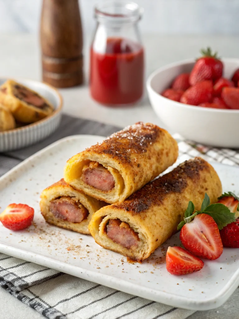 Sausage French Toast Roll-Ups