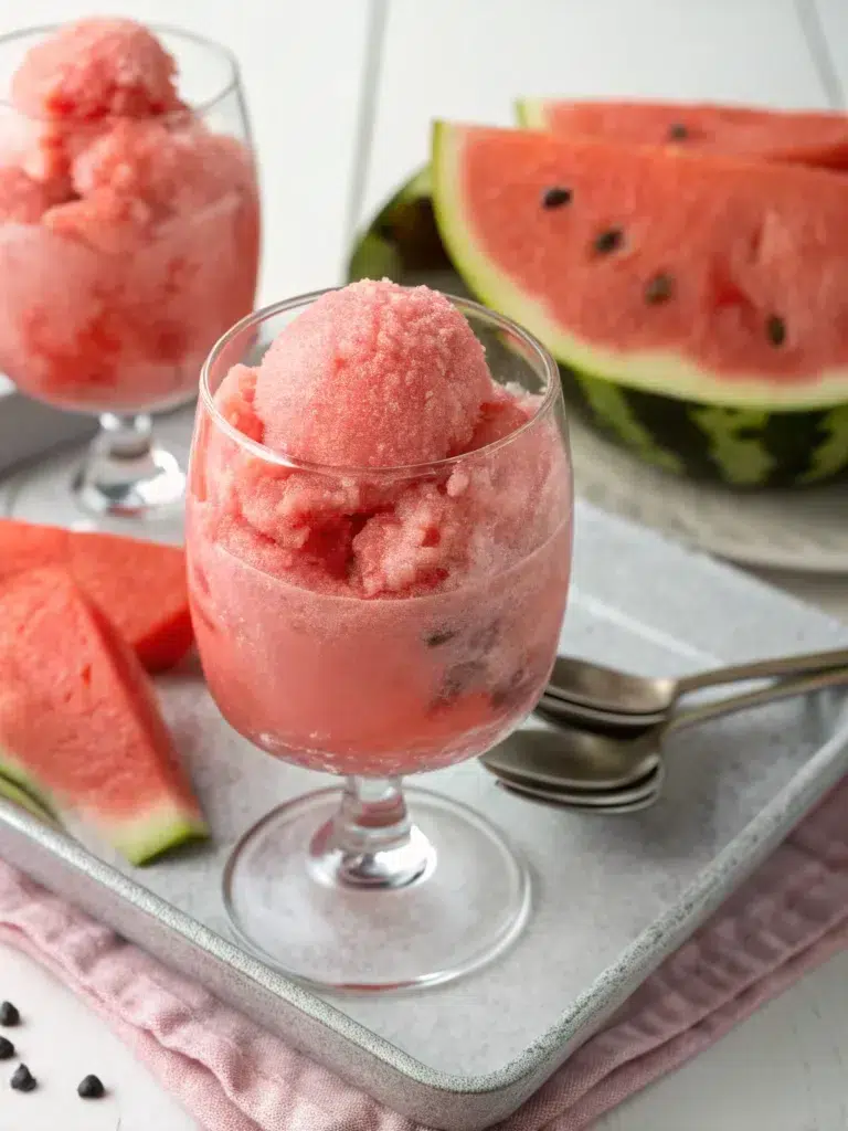 2 ingredient watermelon sorbet