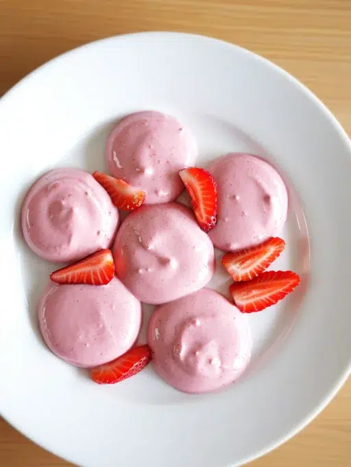 strawbery yogurt dots recipe