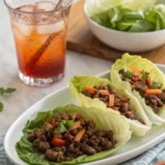 Asian-Style Ground Beef Lettuce Wraps