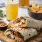 Cheesy Garlic Chicken Wraps