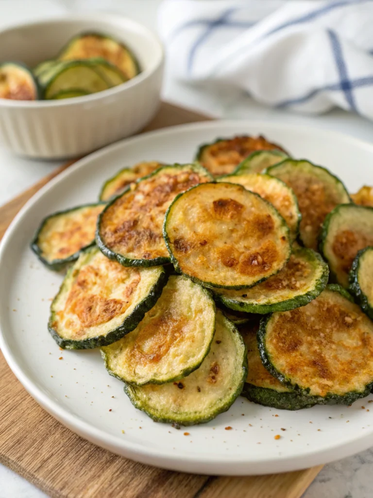 Crispy Baked Zucchini Chips