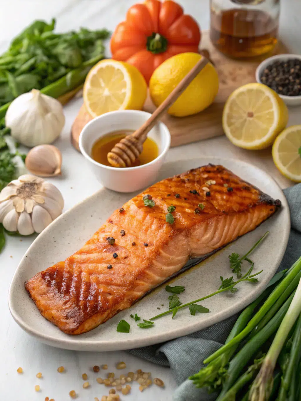 Crispy Honey Garlic Glazed Salmon Recipe: 7 Steps for the Perfect Dish! 3 Crispy Honey Garlic Glazed Salmon Recipe: 7 Steps for the Perfect Dish!