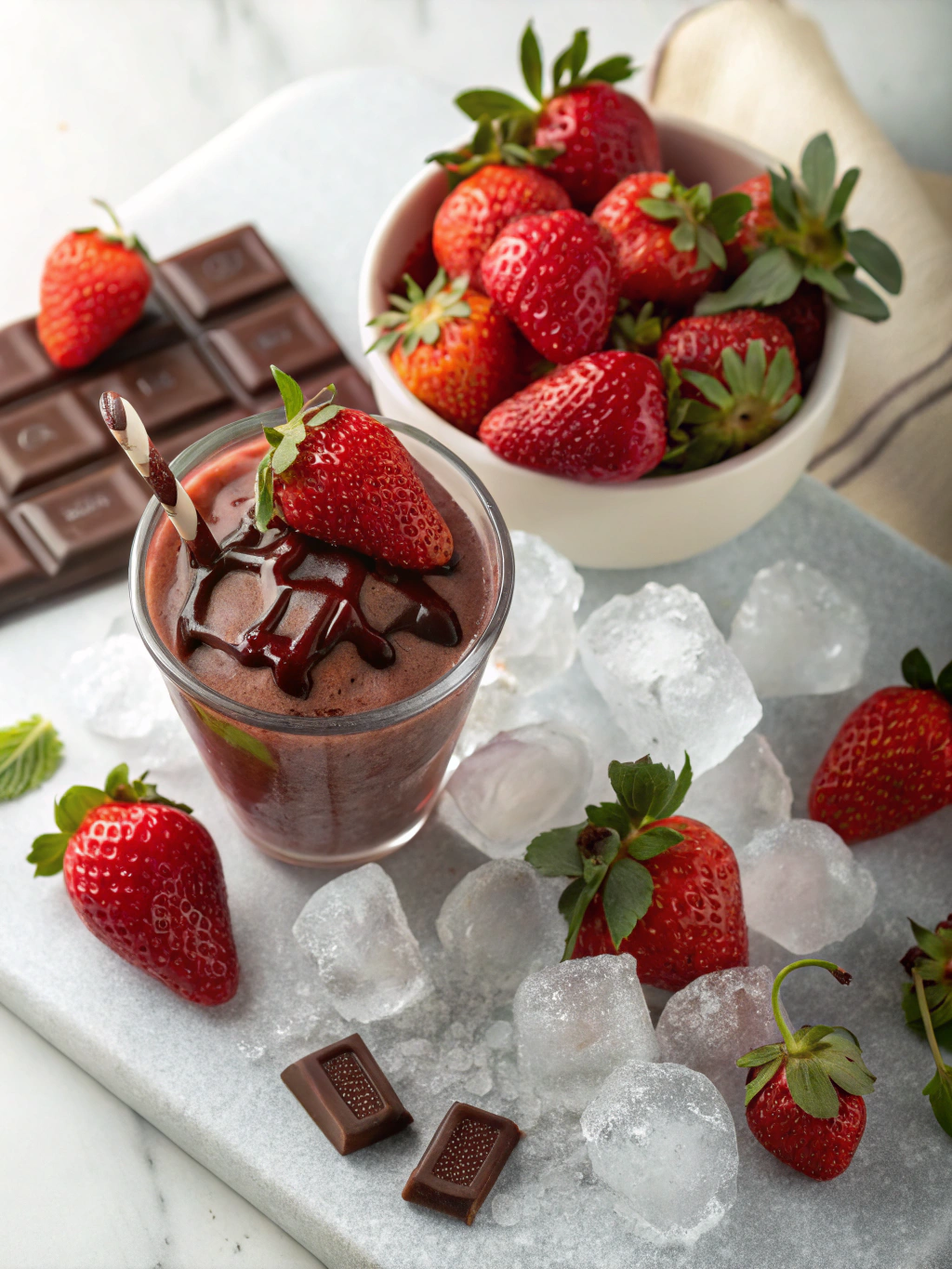 3-Ingredient Frozen Strawberry Chocolate Delight: Satisfy Your Sweet Tooth Instantly! 1 3-Ingredient Frozen Strawberry Chocolate Delight: Satisfy Your Sweet Tooth Instantly!
