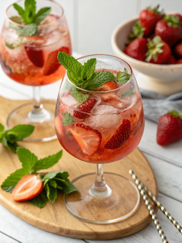 Springtime Strawberry Sipper Mocktail