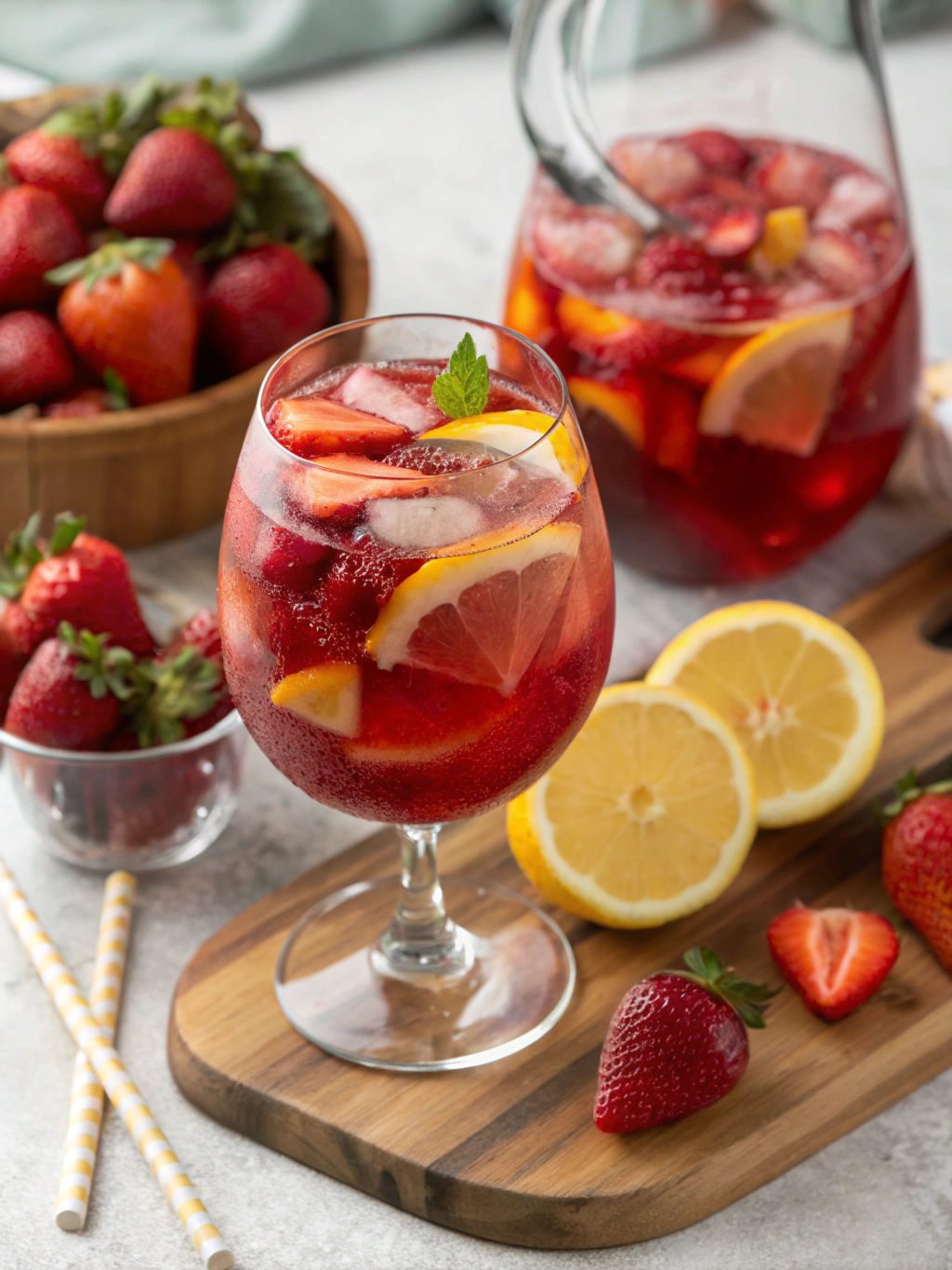 Strawberry Lemonade Sangria