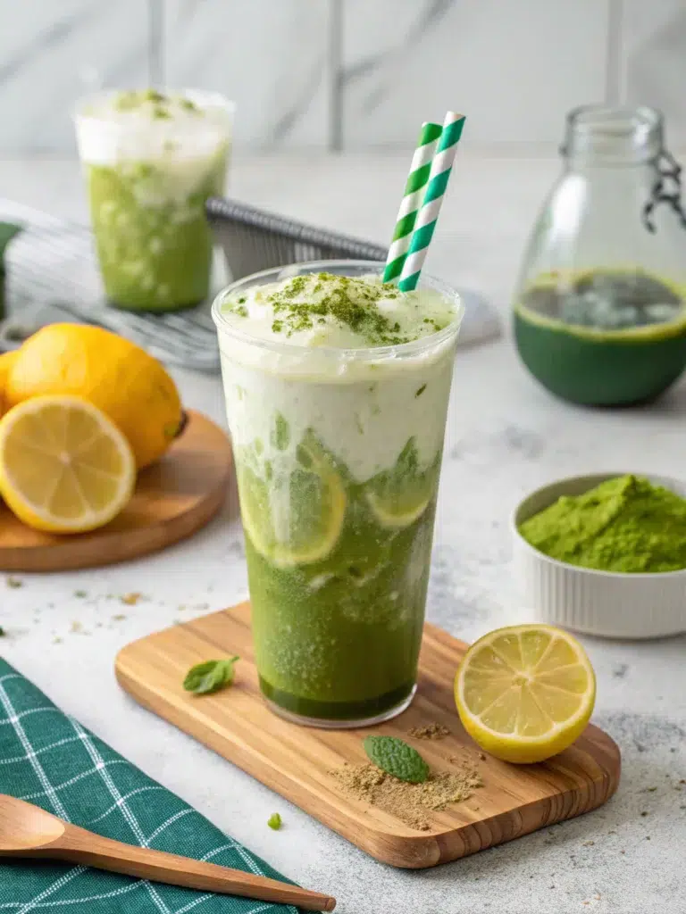 TikTok Iced Matcha Lemonade Dupe