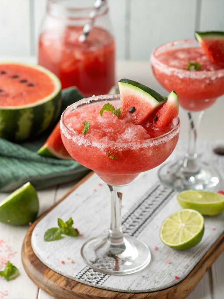 Tropical Cocktails: 30 Irresistible Recipes to Sip Under the Sun 21 Watermelon Margarita