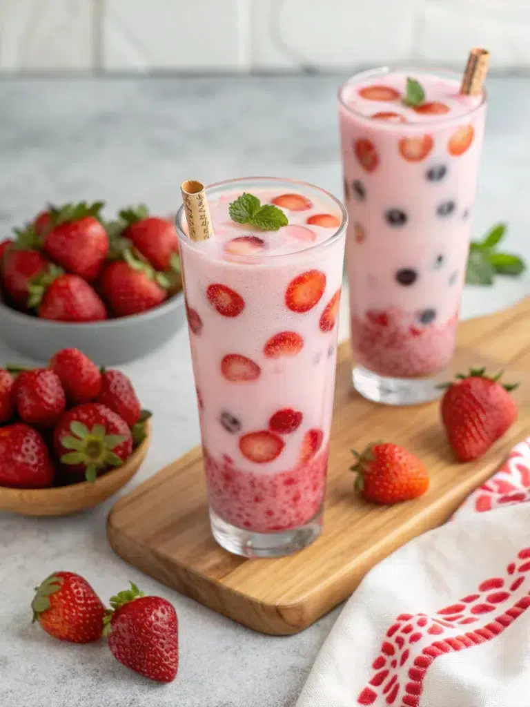 strawbery yogurt dots recipe