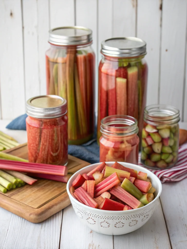 12+ Ways to Can Rhubarb