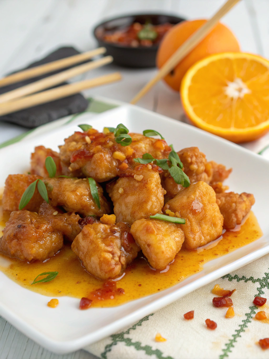 4-ingredient Orange Chicken