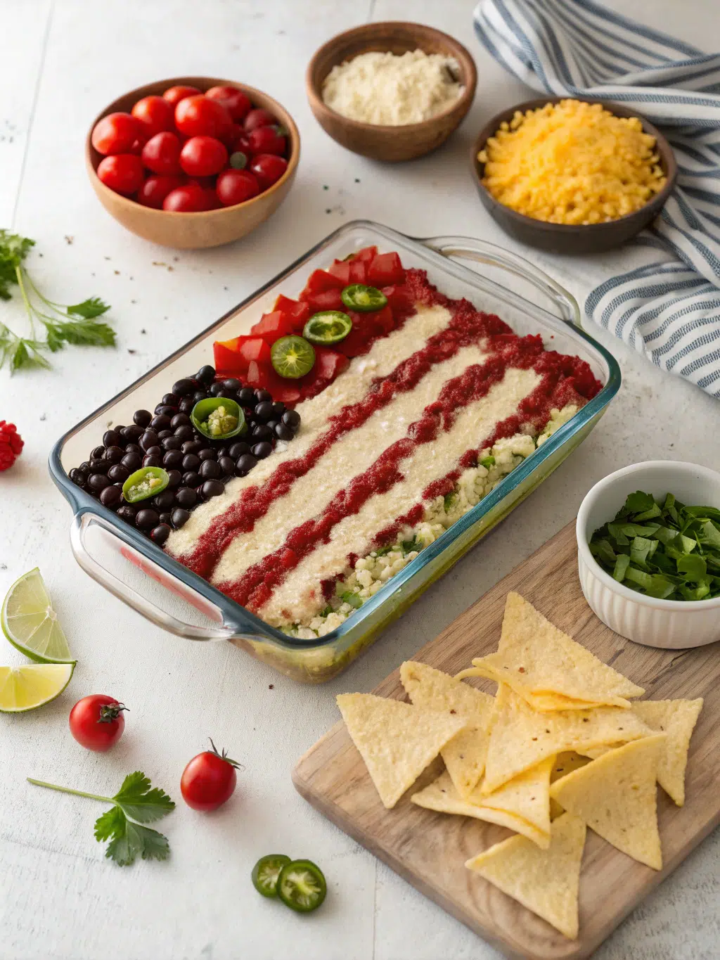 American Flag Layered Taco Dip: 5 Star-Spangled Reasons You'll Love It! 3 American Flag Layered Taco Dip: 5 Star-Spangled Reasons You'll Love It!