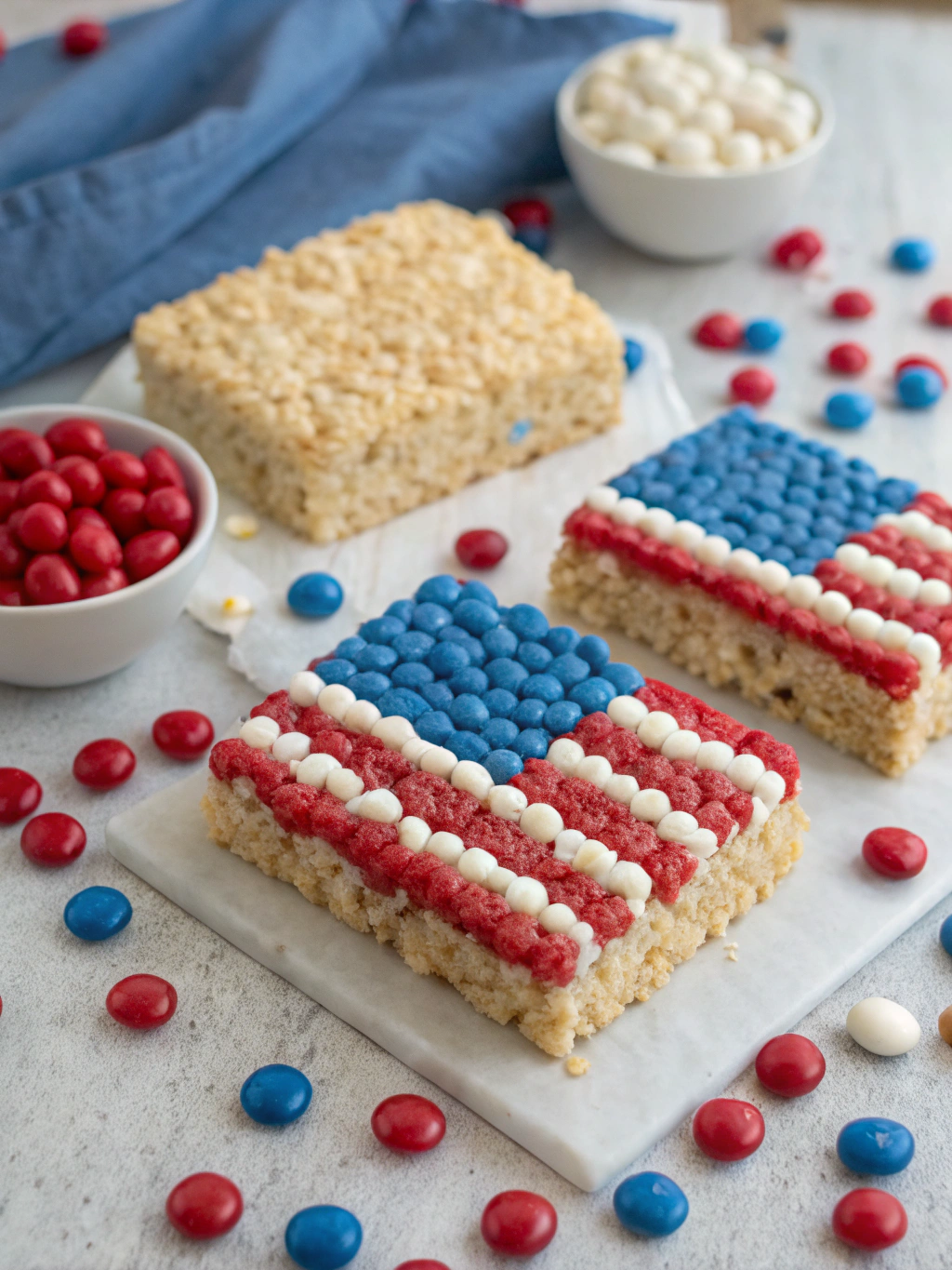 7 Patriotic American Flag Rice Krispie Treats to Wow Your Guests 3 7 Patriotic American Flag Rice Krispie Treats to Wow Your Guests