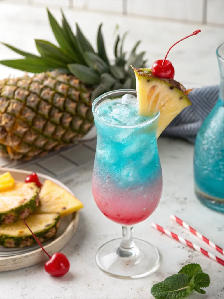 Blue Hawaiian Mocktail