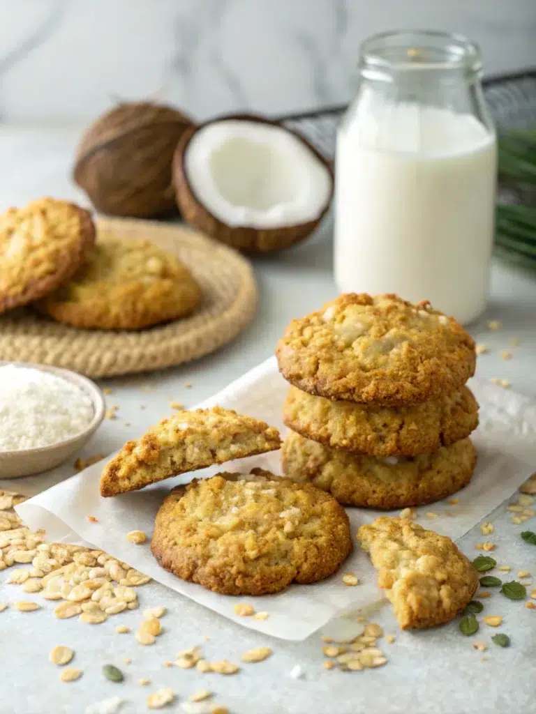 Buttery Coconut Oatmeal Cookies
