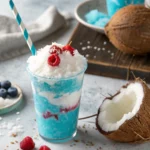 Coconut Cream Blue Raspberry Slushie