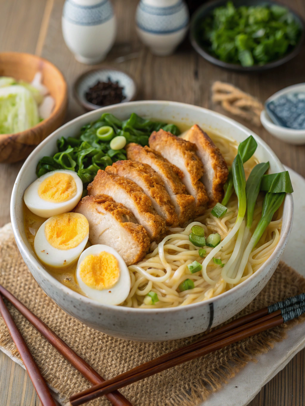 How to Make Creamy Miso Ramen with Chicken Katsu in 7 Easy Steps 3 Creamy Miso Ramen with Chicken Katsu Ingredients