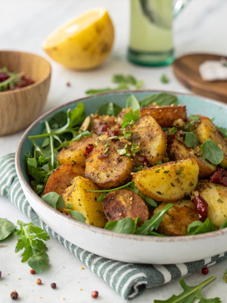 Crispy Smashed Potato Salad