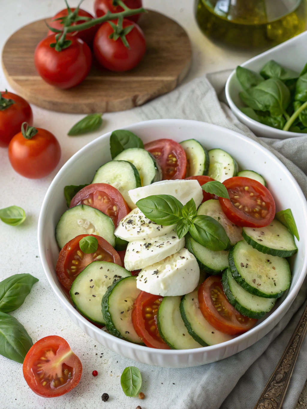 Easy Cucumber Caprese Salad: 5 Steps for a Refreshing Twist!