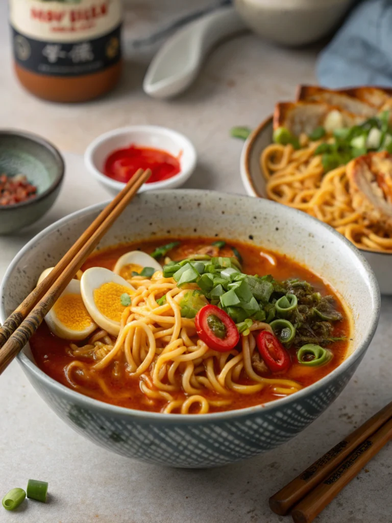 Easy Saucy Ramen Noodles