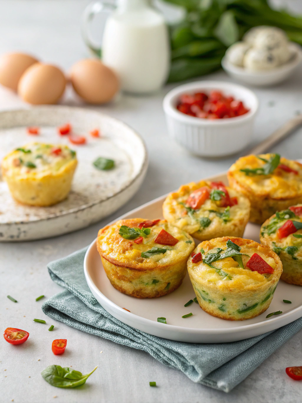 Fluffy Cottage Cheese Egg Muffins