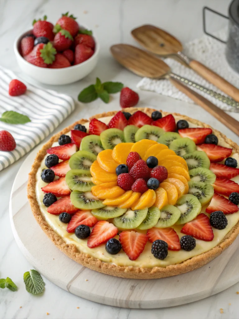 Fruit Pizza Summer Dessert