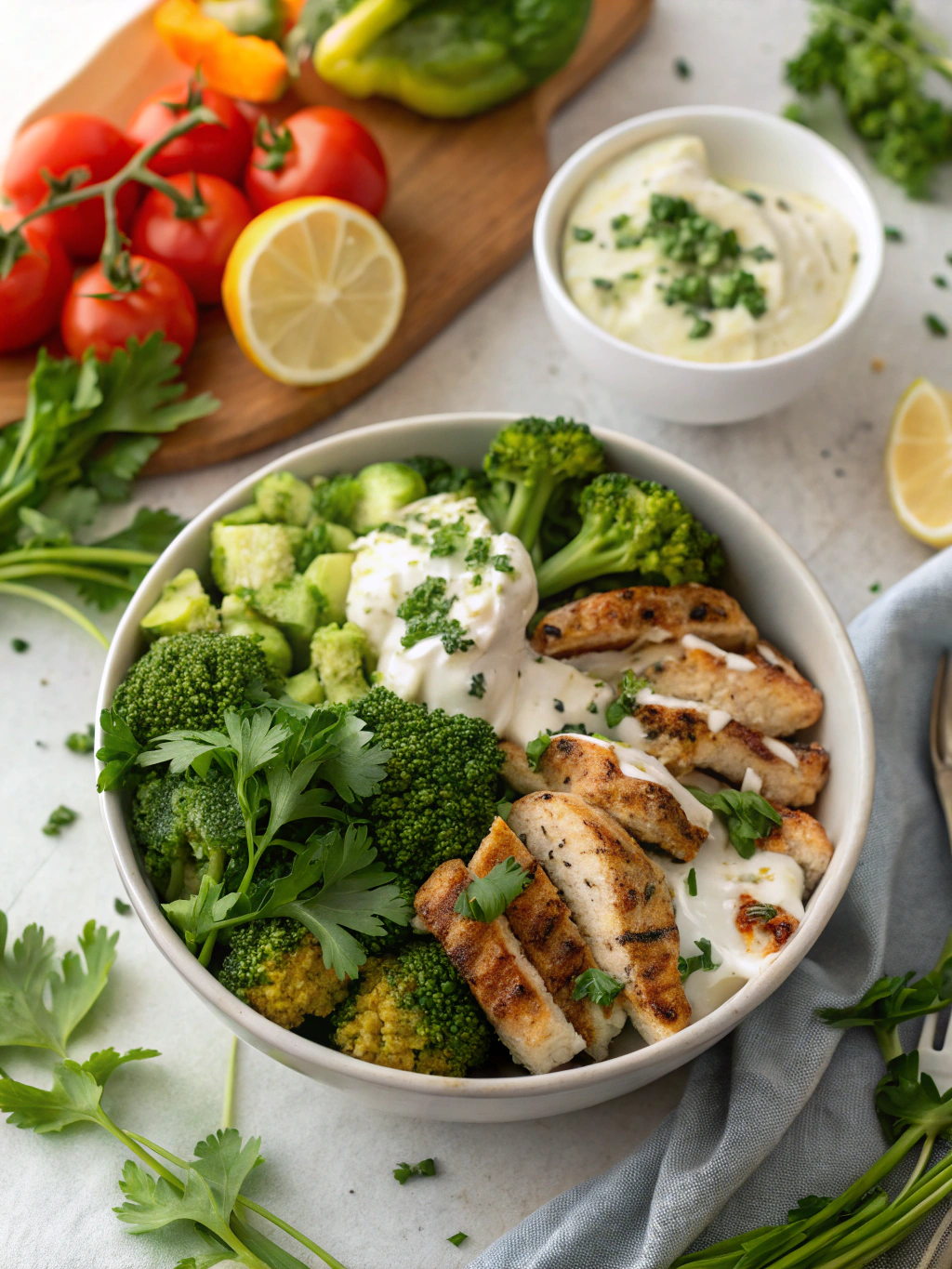 How to Make Perfect Grilled Chicken & Broccoli Bowls with Creamy Garlic Sauce 3 How to Make Perfect Grilled Chicken & Broccoli Bowls with Creamy Garlic Sauce