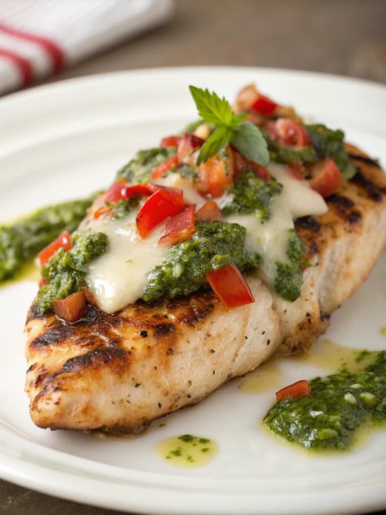 Grilled Salsa Verde Pepper Jack Chicken Recipe