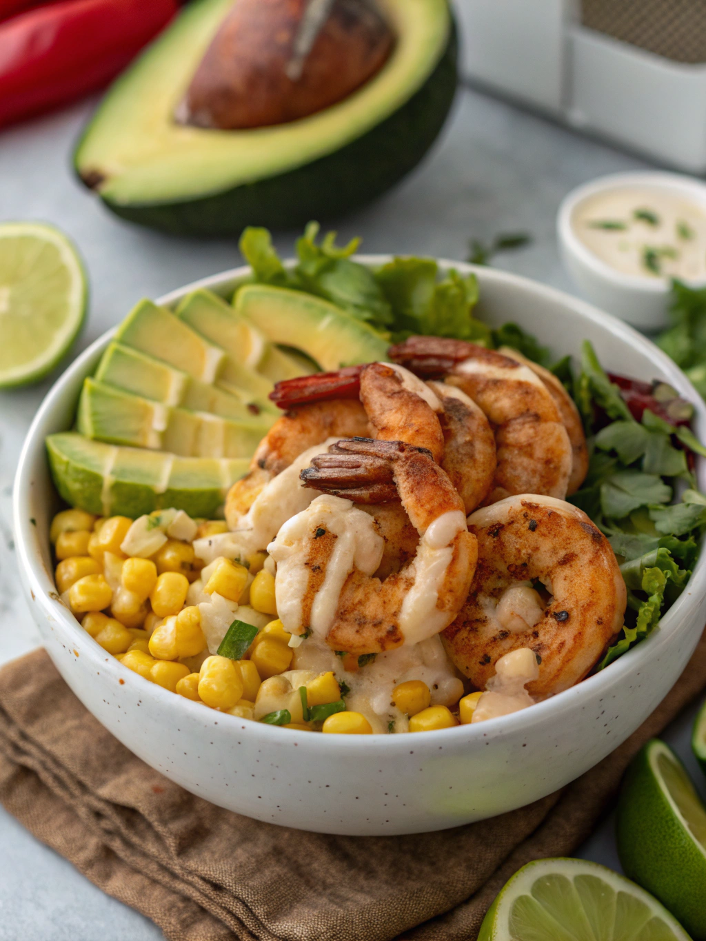 Grilled Shrimp Bowl Ingredients