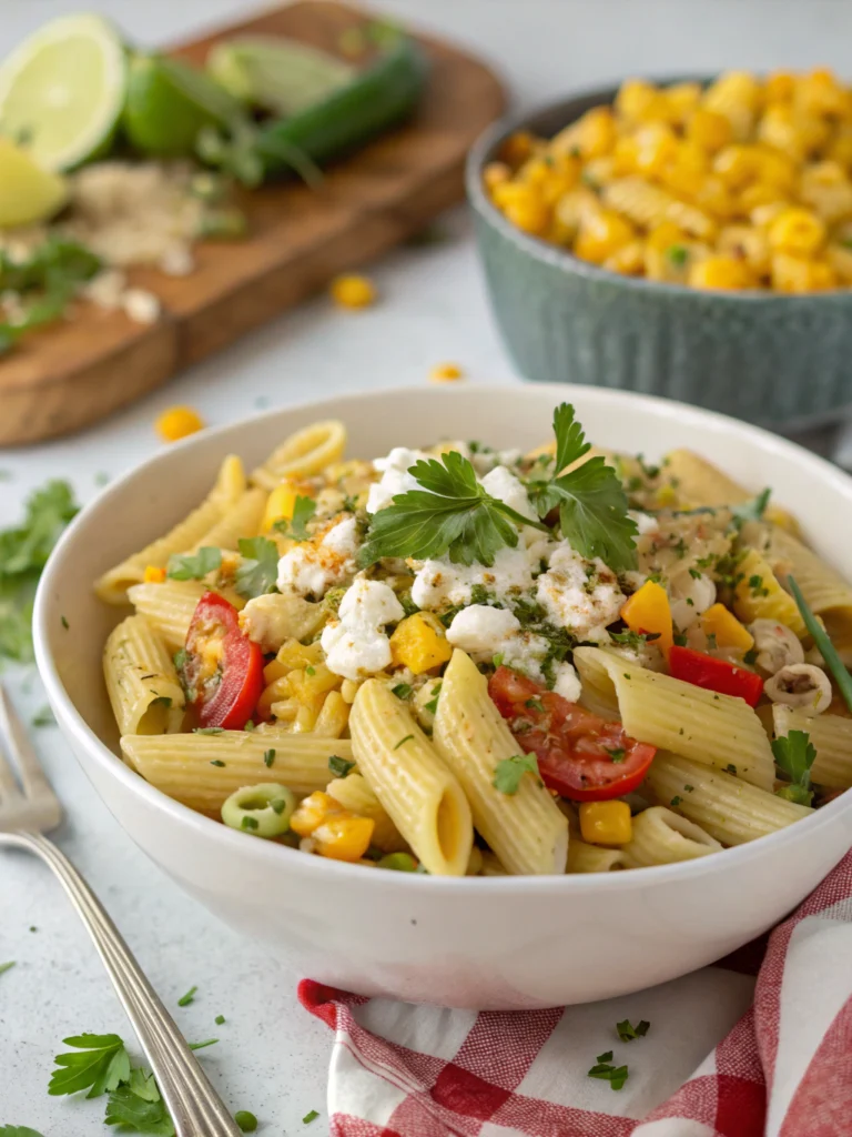 Healthy Street Corn Pasta Salad