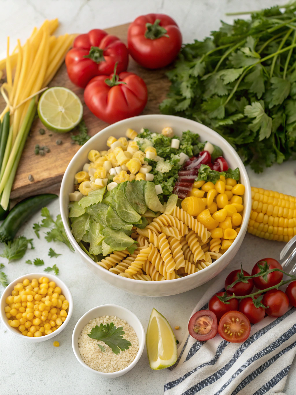 How to Whip Up a Mouthwatering Healthy Street Corn Pasta Salad 3 Healthy Street Corn Pasta Salad Ingredients