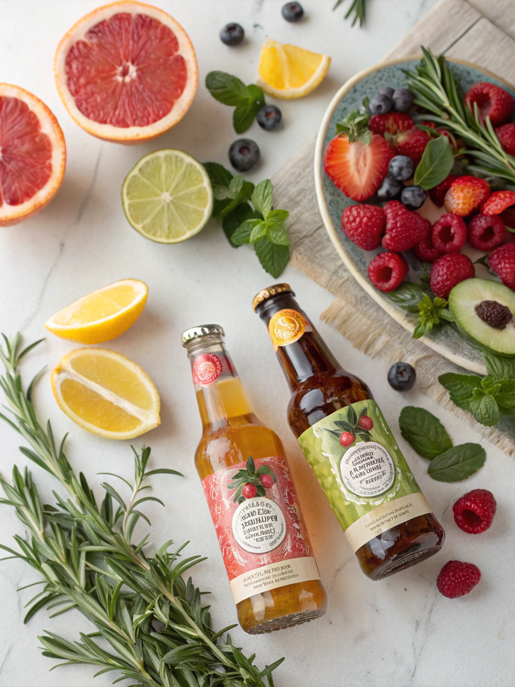 Kombucha Mocktails Ingredients