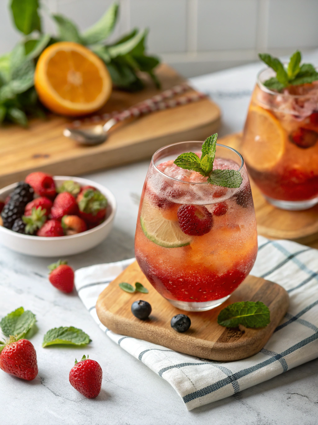 Kombucha mocktails