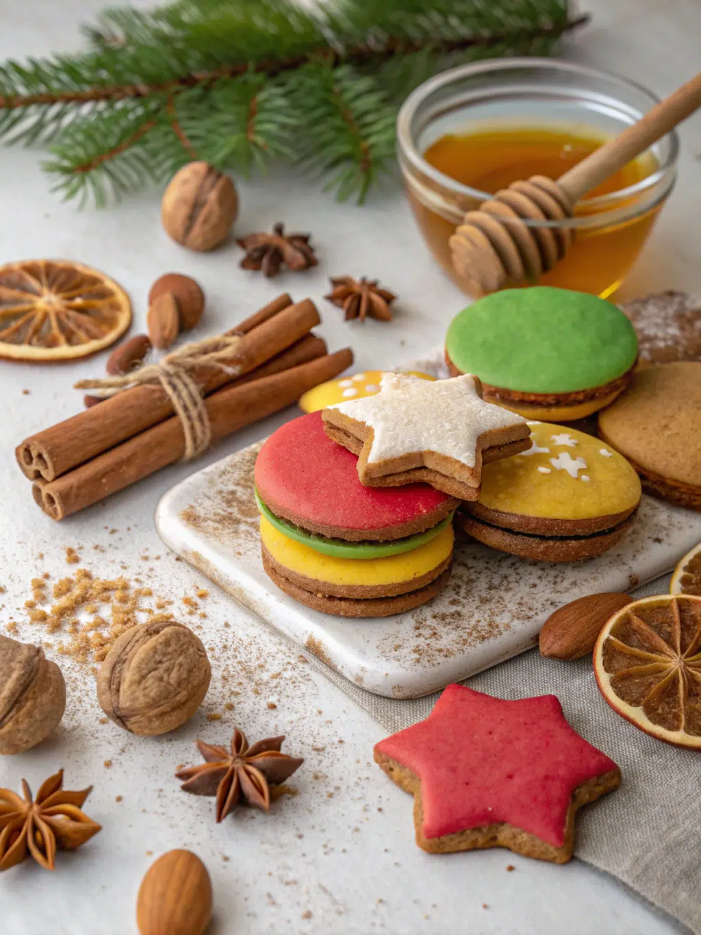Ingredients for Lebkuchen German Spice Cookies
