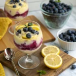 No Bake Lemon Blueberry Dessert