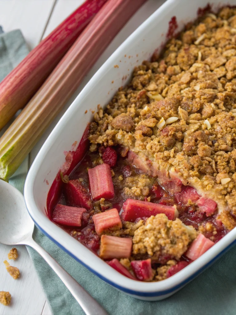 Old Fashioned Rhubarb Crisp