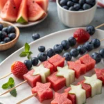 Patriotic Fruit Kabobs with Watermelon Stars and Blueberry Skewers: Top 7 Tips 4 Patriotic Fruit Kabobs with Watermelon Stars and Blueberry Skewers