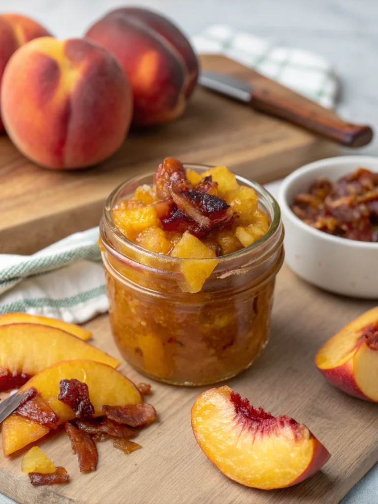 Peach Bacon Jam