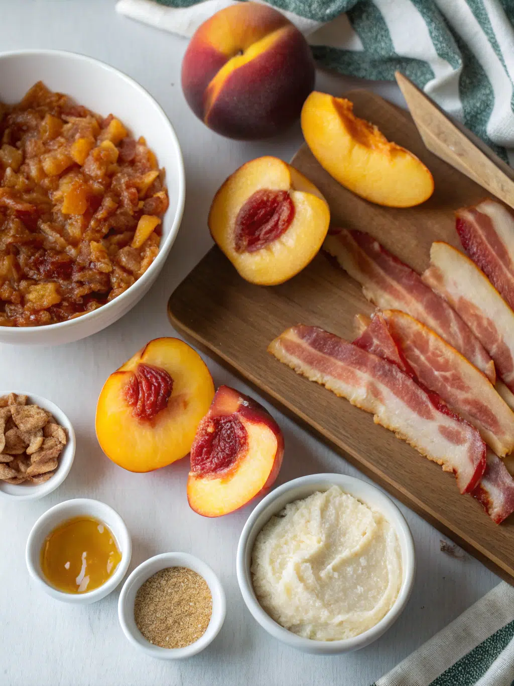 Peach Bacon Jam Delight: 5 Reasons It's Your New Favorite Spread 3 Peach Bacon Jam Ingredients