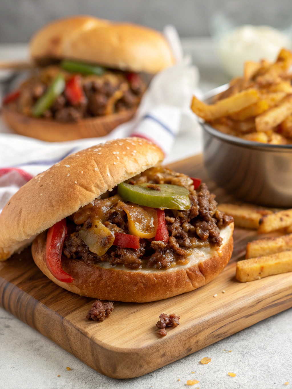 Philly Cheesesteak Sloppy Joes
